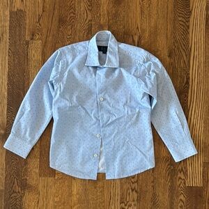 L & Z Boy’s Light Blue Collared Long-sleeve Shirt Size 5